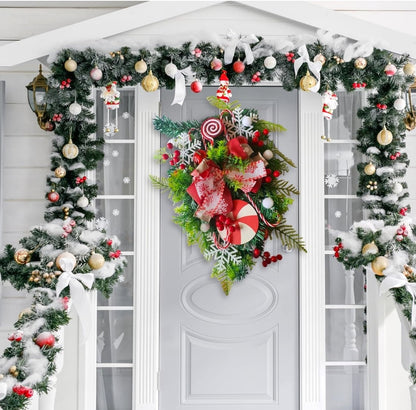 Christmas Front Door - Wall Hanging Decoration. 60cm x 30cm x 6cm.