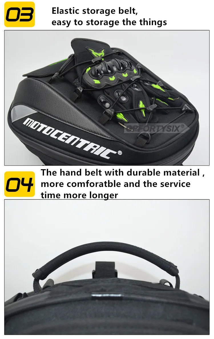 Motocentric Waterproof Motorcycle Tail Bag