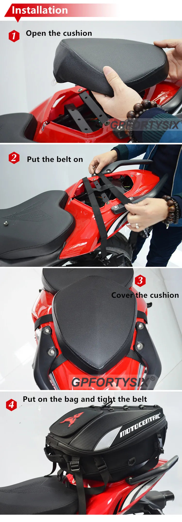 Motocentric Waterproof Motorcycle Tail Bag