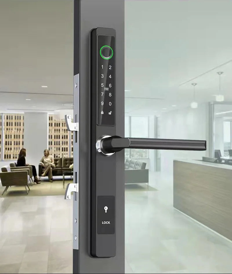 3CM Slim Waterproof Aluminum Bluetooth Smart Door Lock