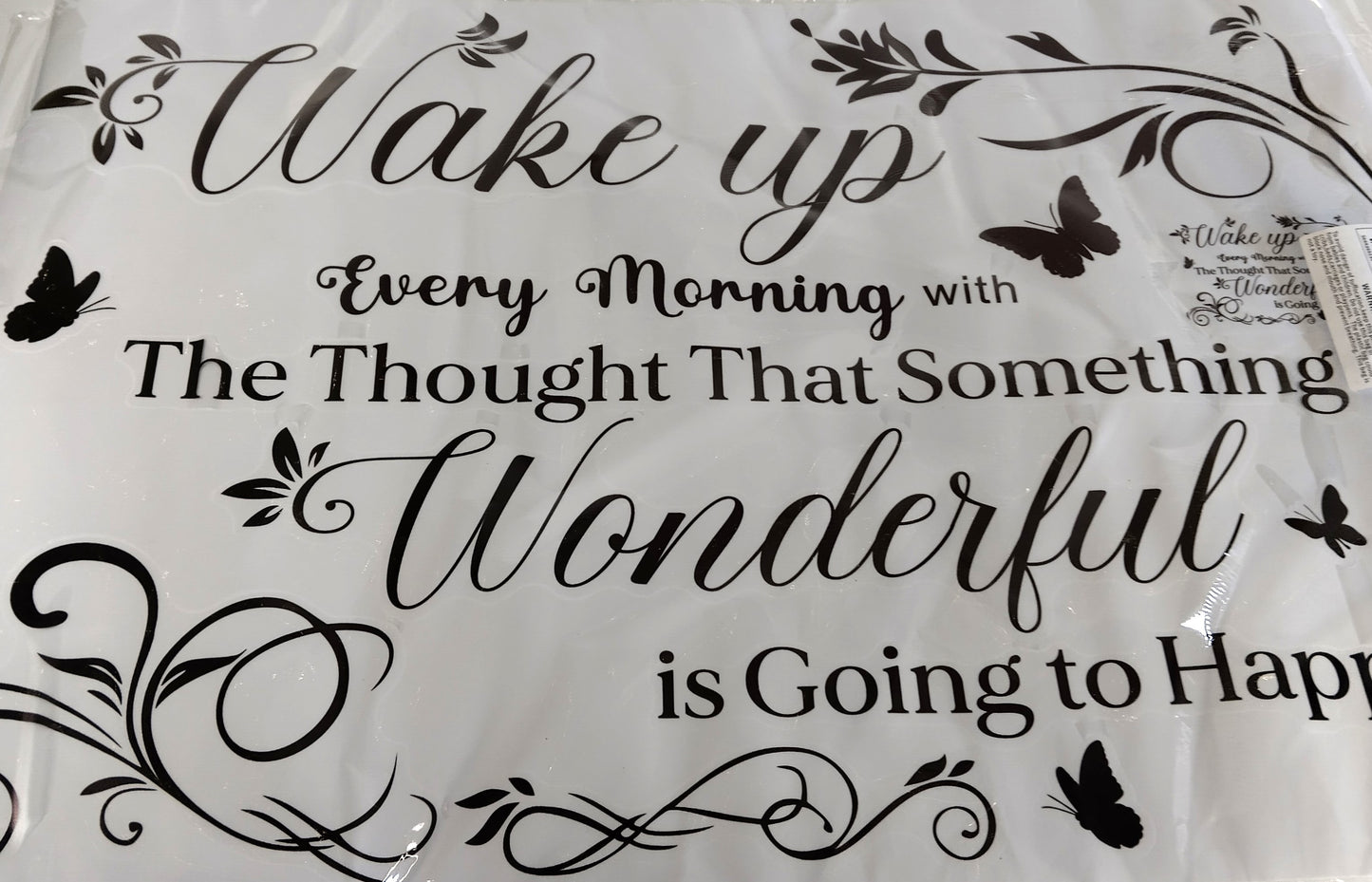 Wake Up Every Morning Wall Sticker. Add a touch of inspiration to your home with our "Wake Up Every Morning" Wall Sticker.