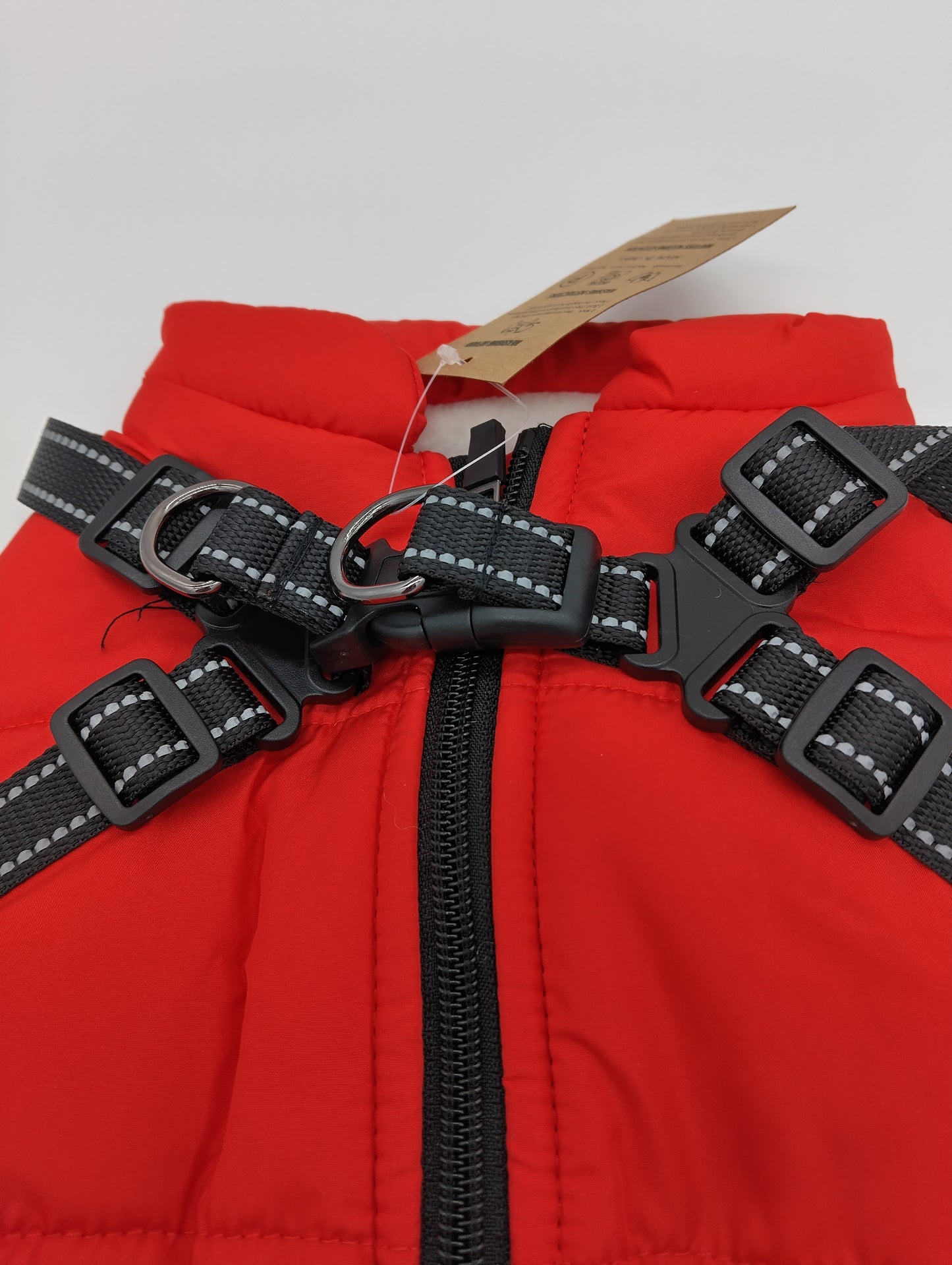 FASHION Dog Jacket. Size XL. Prepare your dog for winter adventures with the Warm Dog Coat with Built-In Harness.