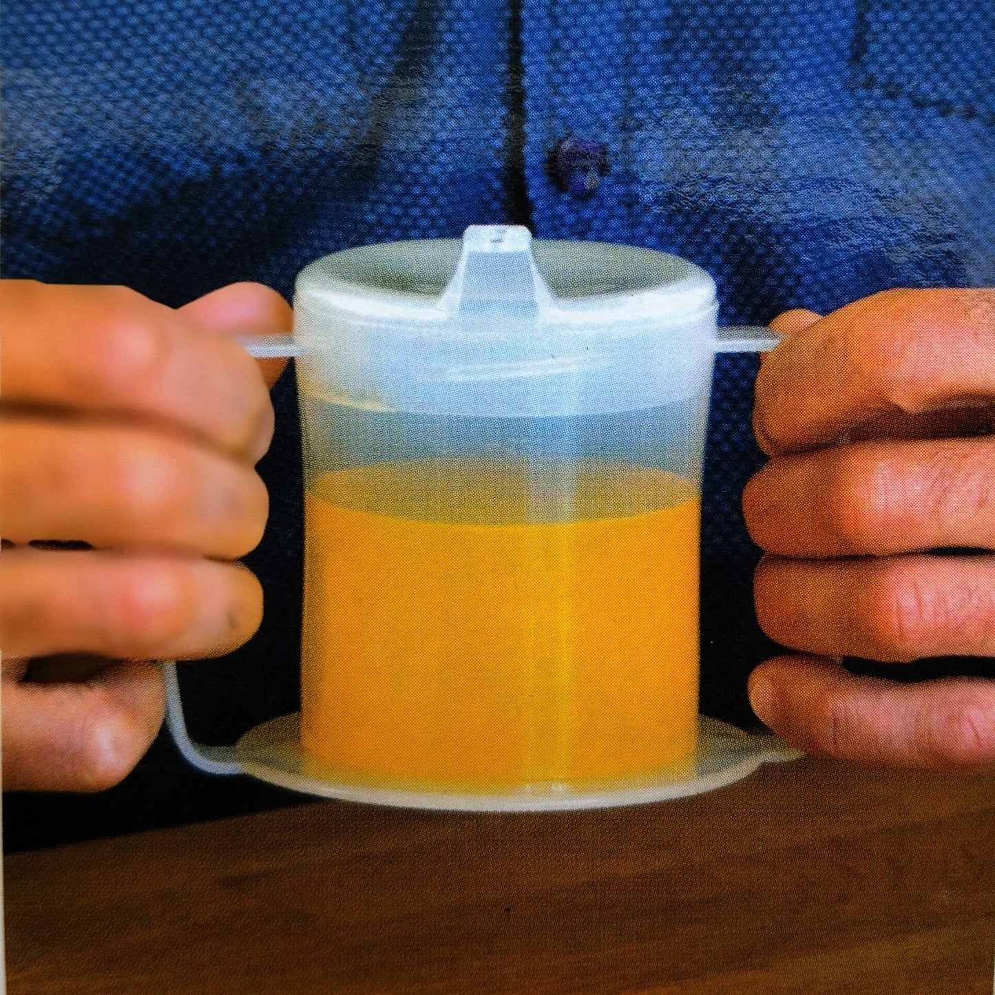 Universal Cup. 8 oz. Designed for comfort, safety, and convenience, this 8oz sippy cup is the perfect solution for disabled adults.