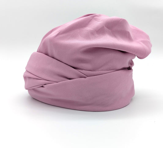 Womens Elastic Turban Hat. Pink. Embrace comfort and style with our Women's Elastic Turban Hat.