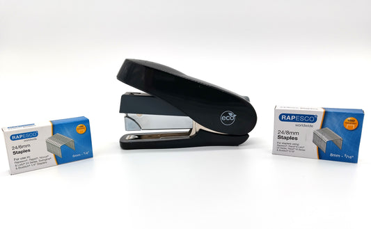 ECO Front Loading Stapler. Enhance your office efficiency and hygiene with the FLAT-CLINCH Stapler.