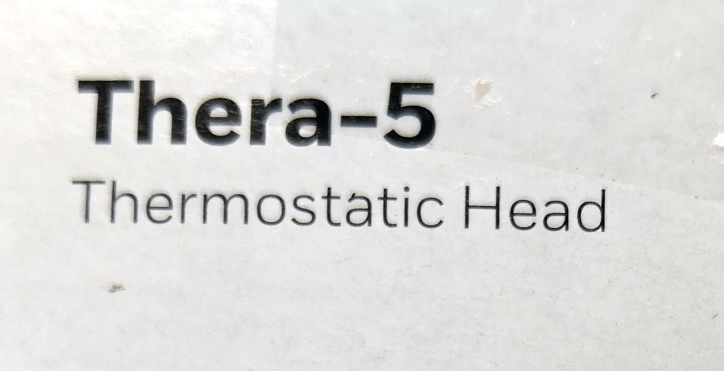 Thera-5 Thermostatic Head. Experience precise temperature control, energy savings, and modern design all in one compact device.