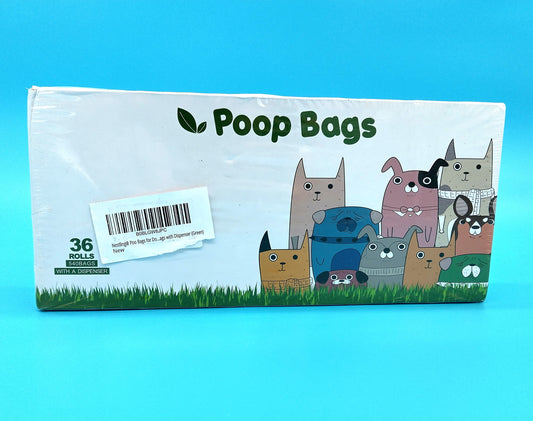 Poop Bags 36 Rolls - 540 Bags. Ensure clean and eco-friendly walks with your furry friend using Nestling® Poo Bags for Dog Waste.