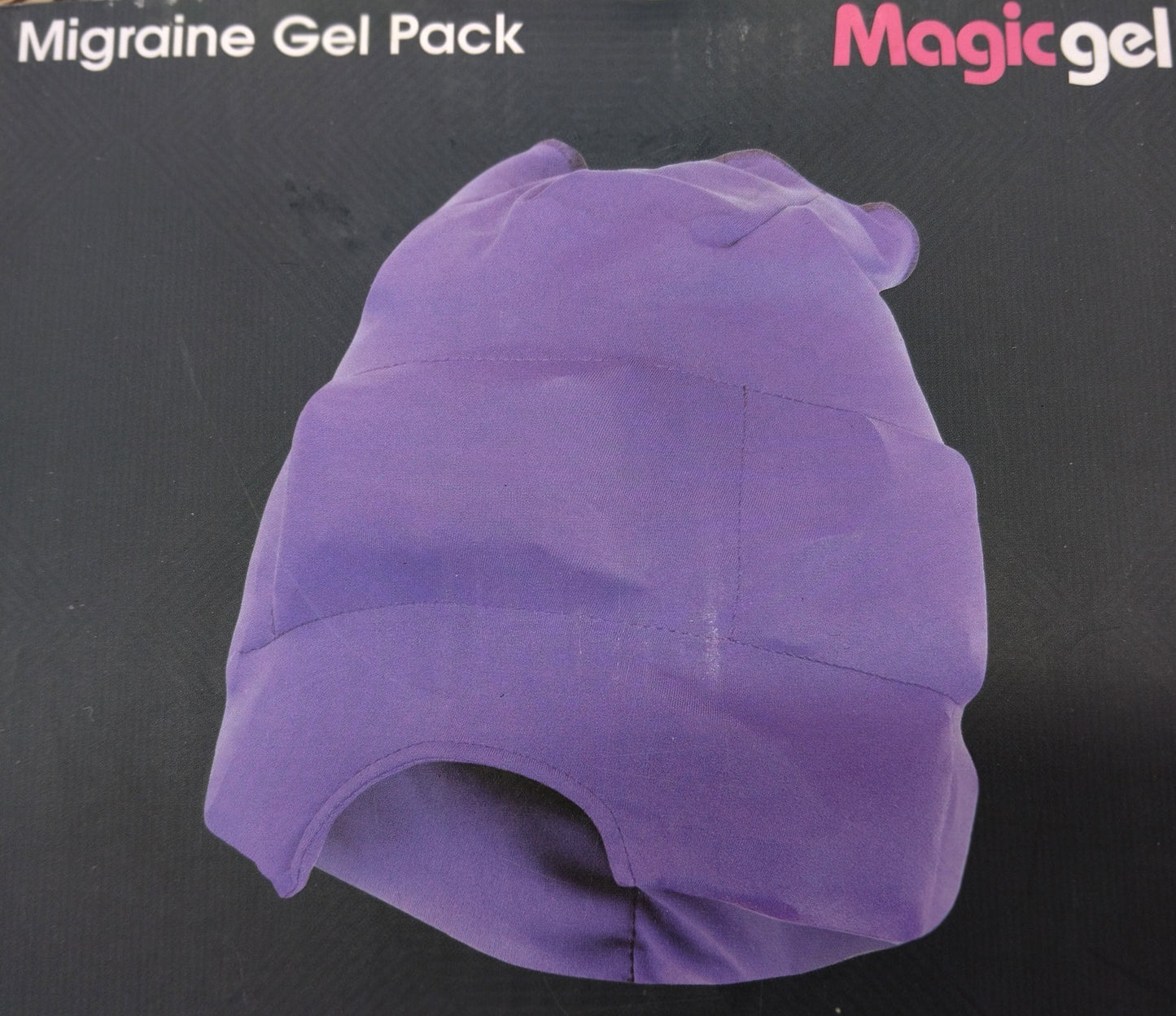 Migraine Cap. Find relief from migraines and headaches with the Magic Gel Migraine Ice Head Wrap.