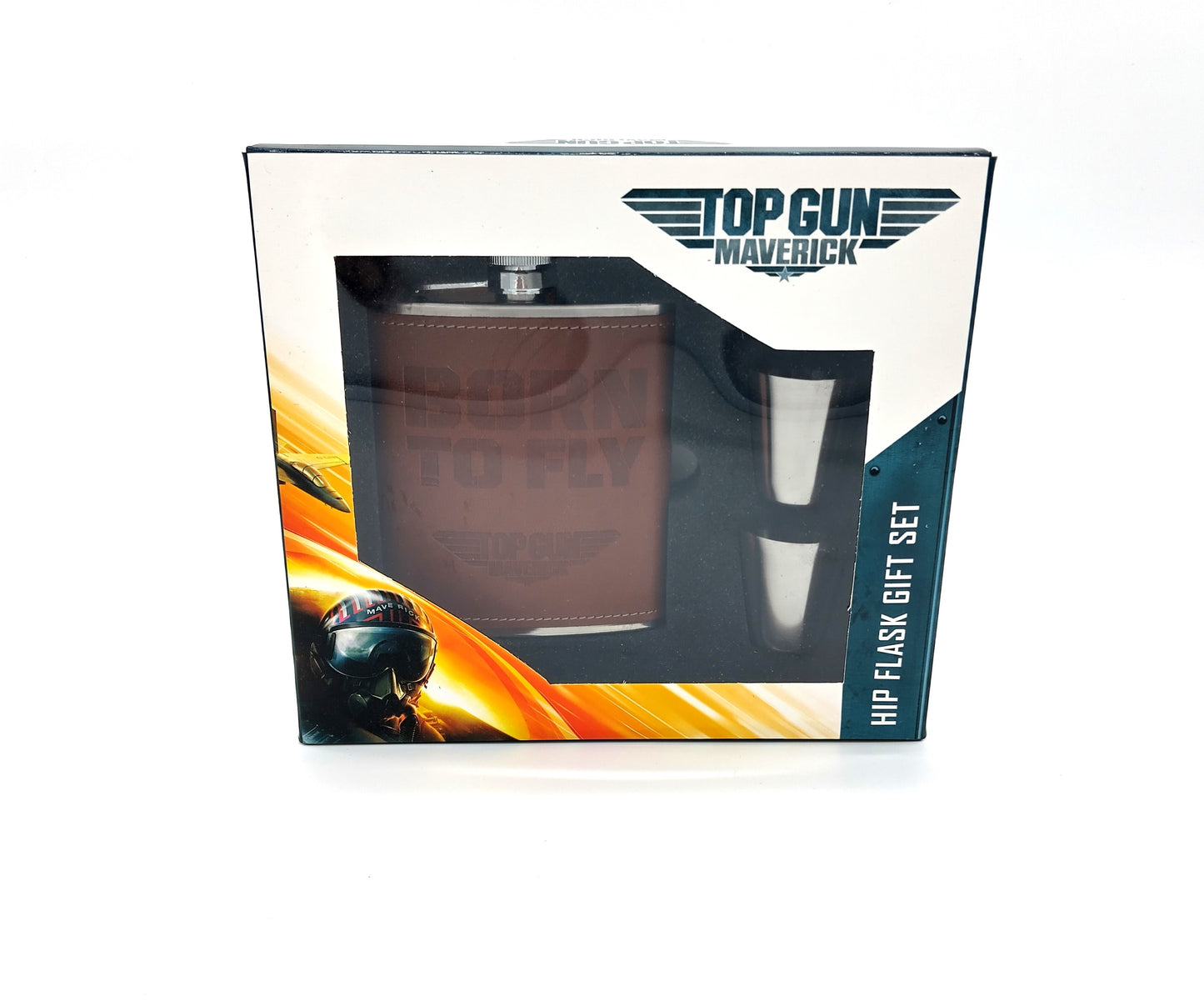 TOP GUN Hip Flask Gift Set. Perfect for any occasion, this stylish and practical flask is sure to impress.