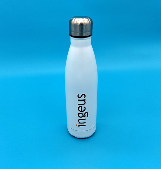 INGEUS Stainless Steel Water Bottle. 500ml. Enjoy the perfect drink temperature with the Ingeus Stainless Steel Thermal Flask.