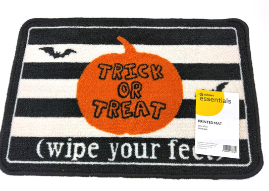 Printed Mat.  It’s the perfect way to welcome guests and celebrate the spooky season.