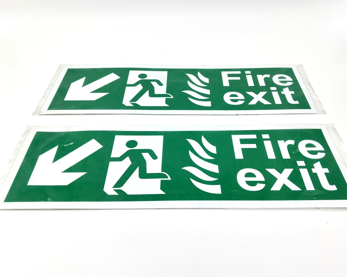 VSafety Fire Exit. 45x15cm. 12 Pcs.  Enhance the safety of your premises with our VSafety Fire Exit Signs.