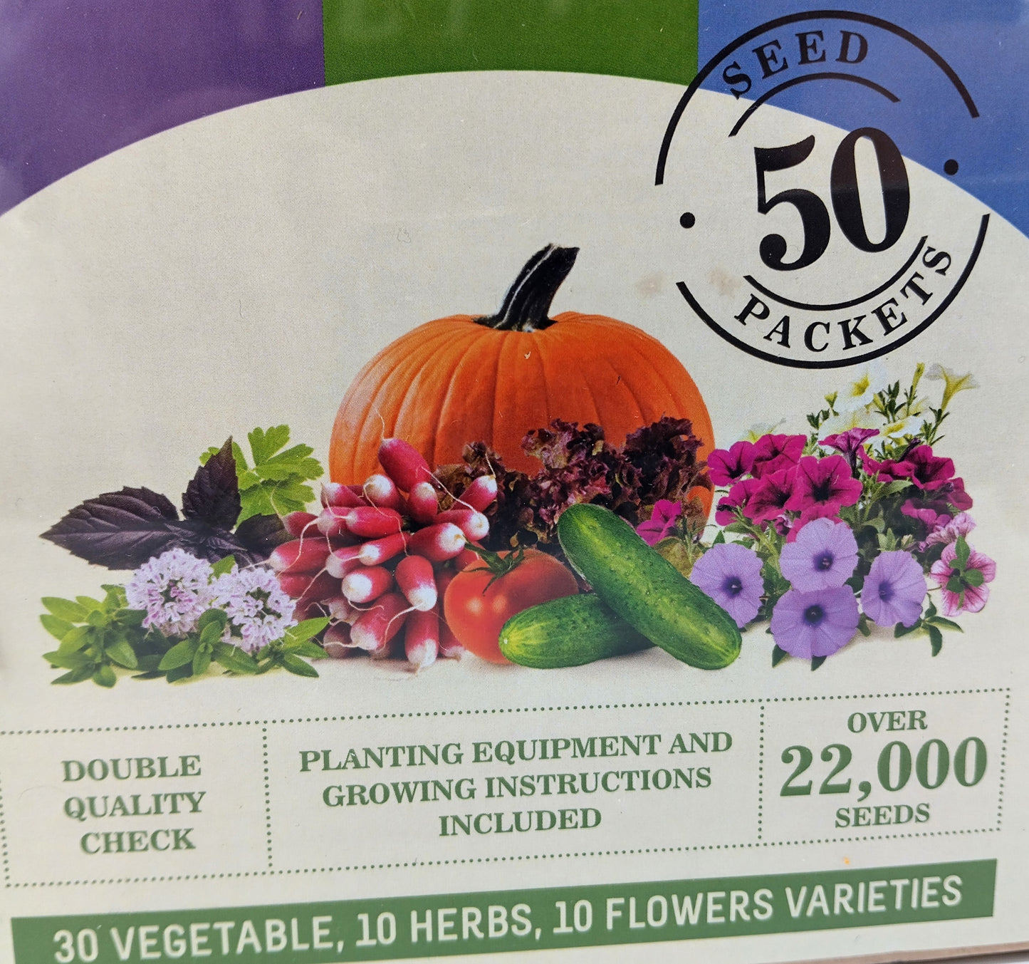 Garden Pack - Vegetable, Herbs, Flowers Seeds. Dive into the world of gardening with the Ultimate Diversity Gardening Seed Kit.