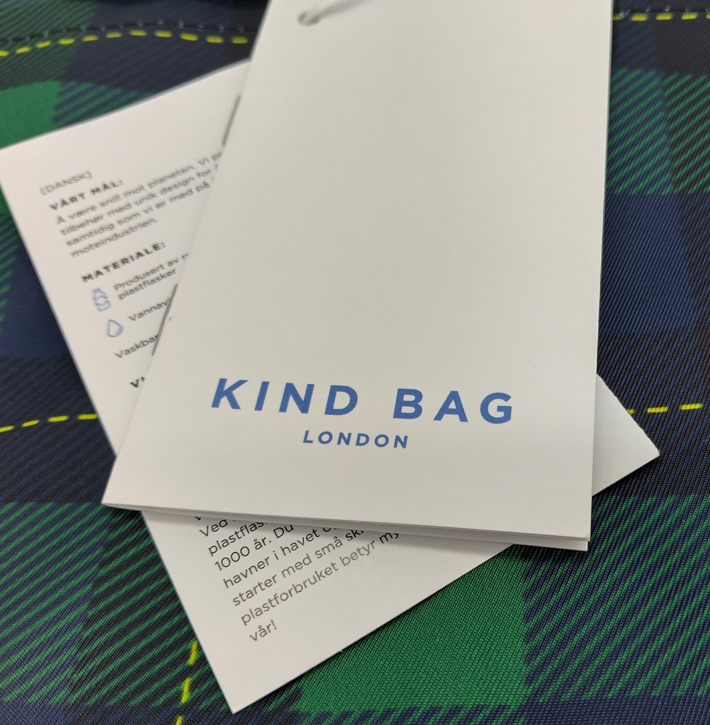 Kind Bag London. Choose sustainability without compromising on style with this Eco-Friendly Rainproof Bag.