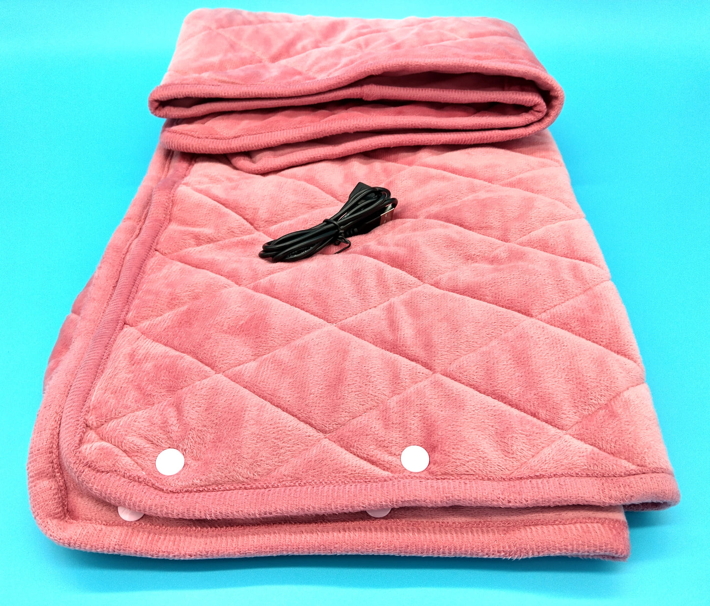 USB Shawl Warm-Up Blanket. 75 x 120cm. Stay warm and stylish this winter with the USB Shawl Warm-Up Blanket. Perfect for on-the-go warmth and comfort.