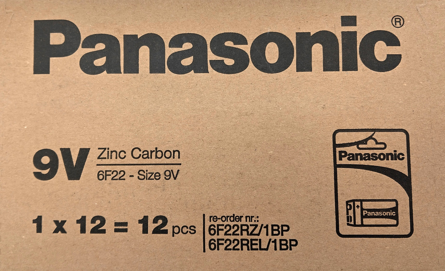 Panasonic Battery 9V. 12 Pcs. Ensure your high drain devices are always powered and ready to go with Panasonic 9V Batteries.