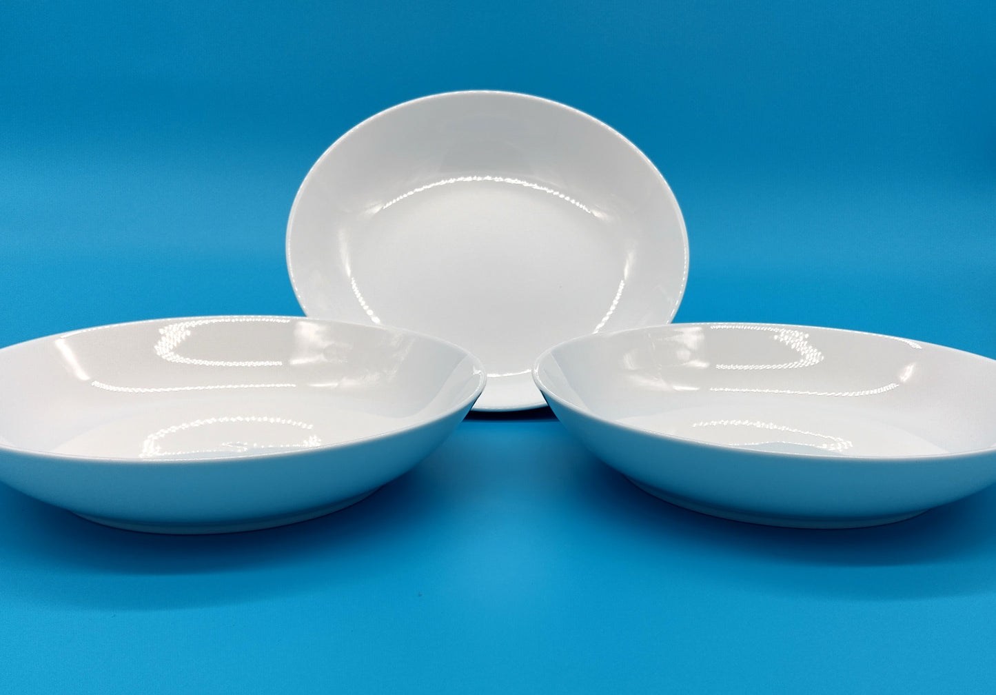 JOHN LEWIS Deep Plates. 20cm. 3Pcs. Upgrade your dining experience with this Set of 3 - 20cm Deep Plates.