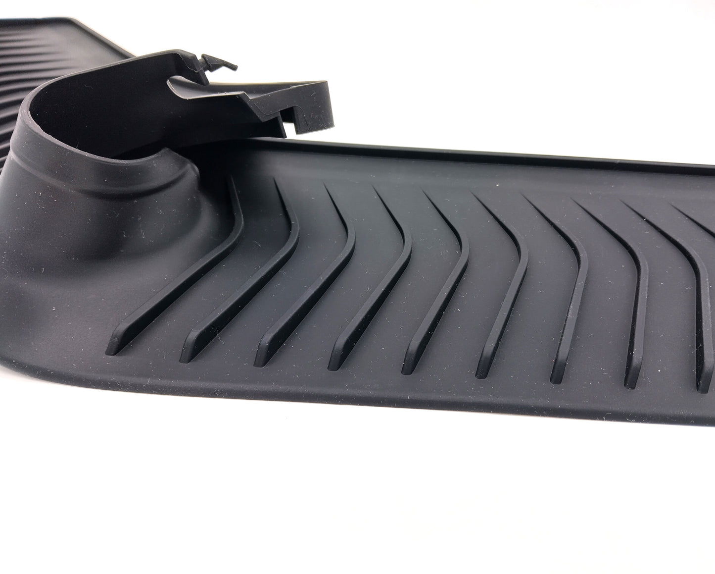 Kitchen Sink Splash Guard. Keep your kitchen and bathroom countertops dry and organized with the Kitchen Sink Splash Guard.