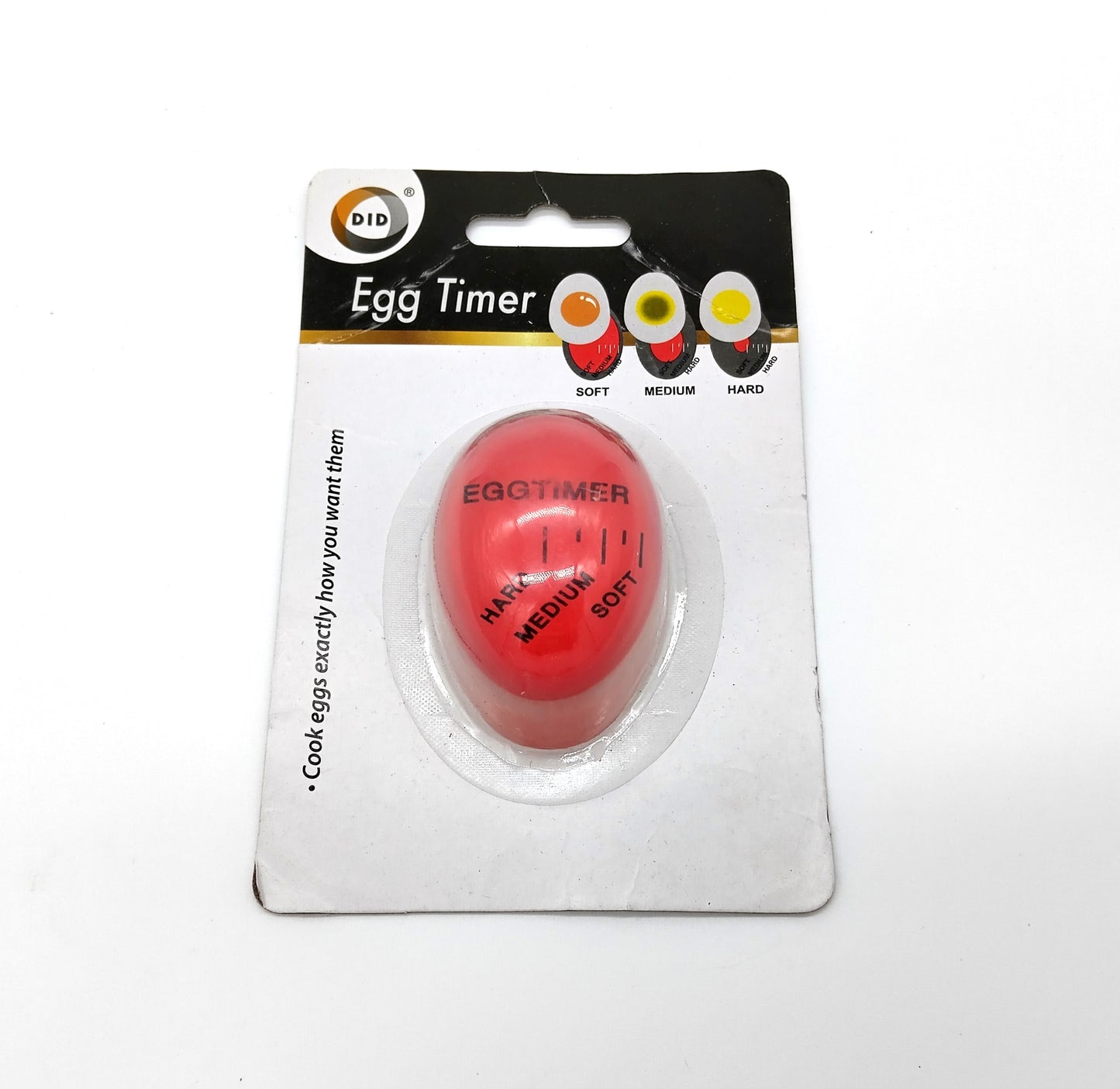 Egg Timer. Enjoy perfectly cooked eggs every time with the Heat Sensitive Colour Changing Egg Timer.