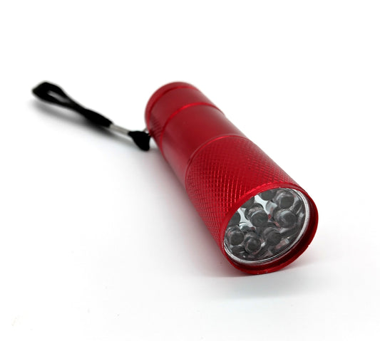 Metal Pocket Torch. Red. Equip your child with the Mini Kids Torch for a reliable and portable light source.