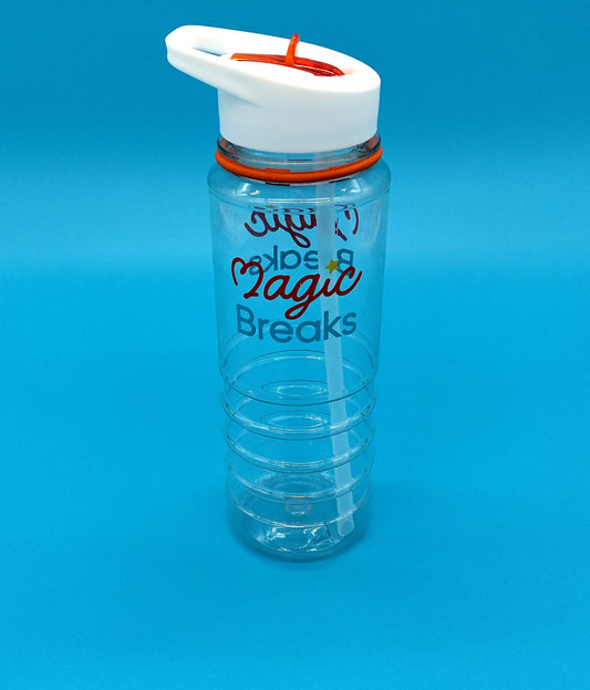 Magic Breaks. Water Bottle. 500ml. Stay hydrated in style with the Magic Breaks Water Bottle.