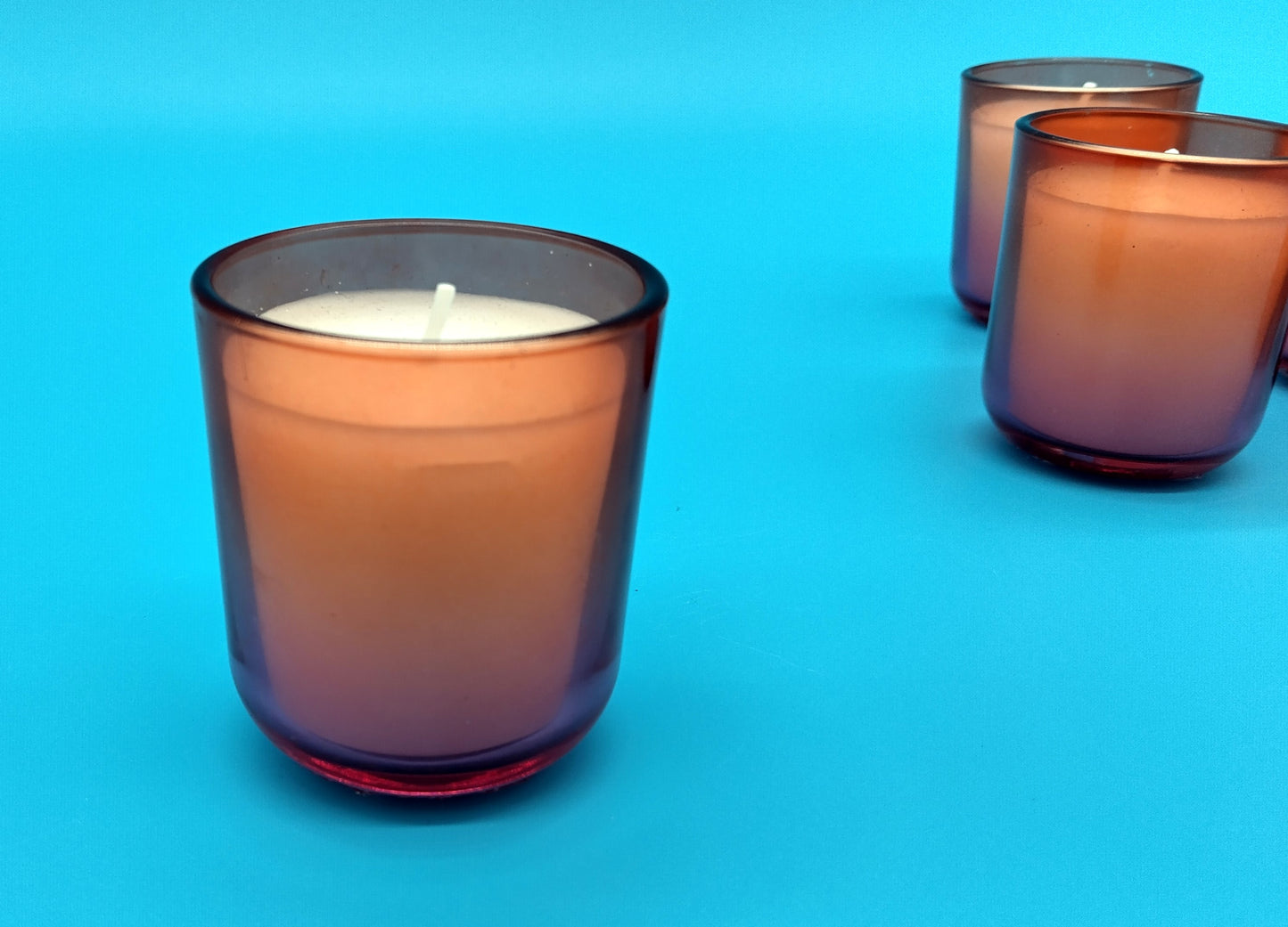 Glass Candles. 5 Pcs. Enhance your decor with the elegant glow of these Glass Candles.