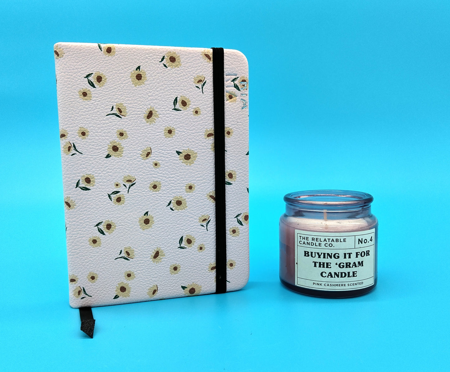 Small Notebook and Candle Set.  A perfect blend of functionality and relaxation.