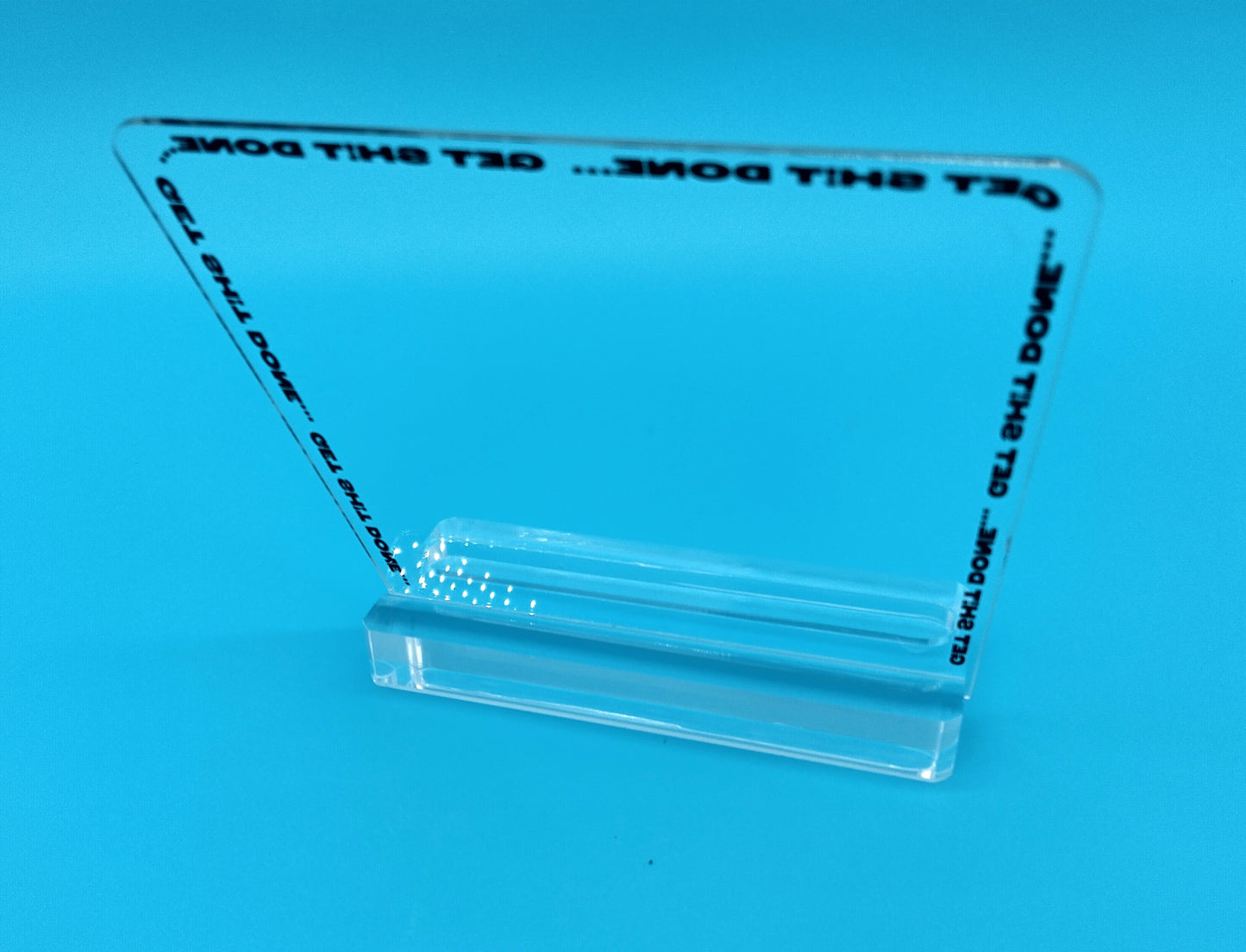 Acrylic Memo Stand. Upgrade your desk organization with our stylish and functional Acrylic Memo Stand.