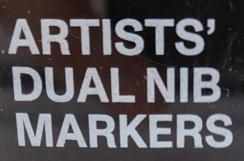 Markers. 11 Pack. Enhance your artistic projects with the versatile and vibrant Artists Dual Nib Markers.