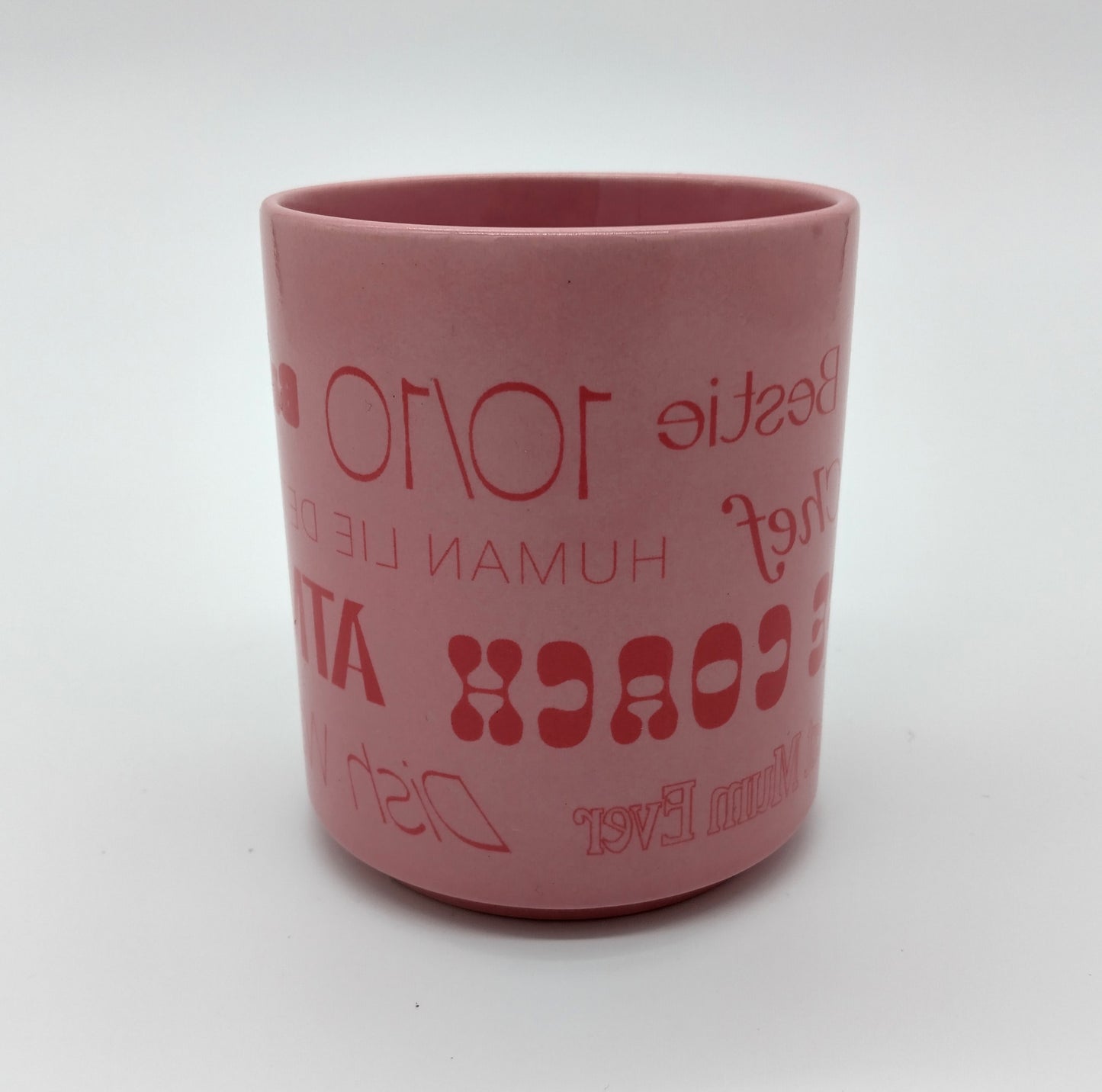 Pink Mug. Upgrade your drinkware collection with our versatile and stylish Pink Mug.