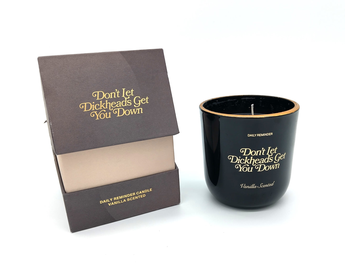 Daily Reminder Candle. Black.  Enhance your daily routine with the Daily Reminder Candle.