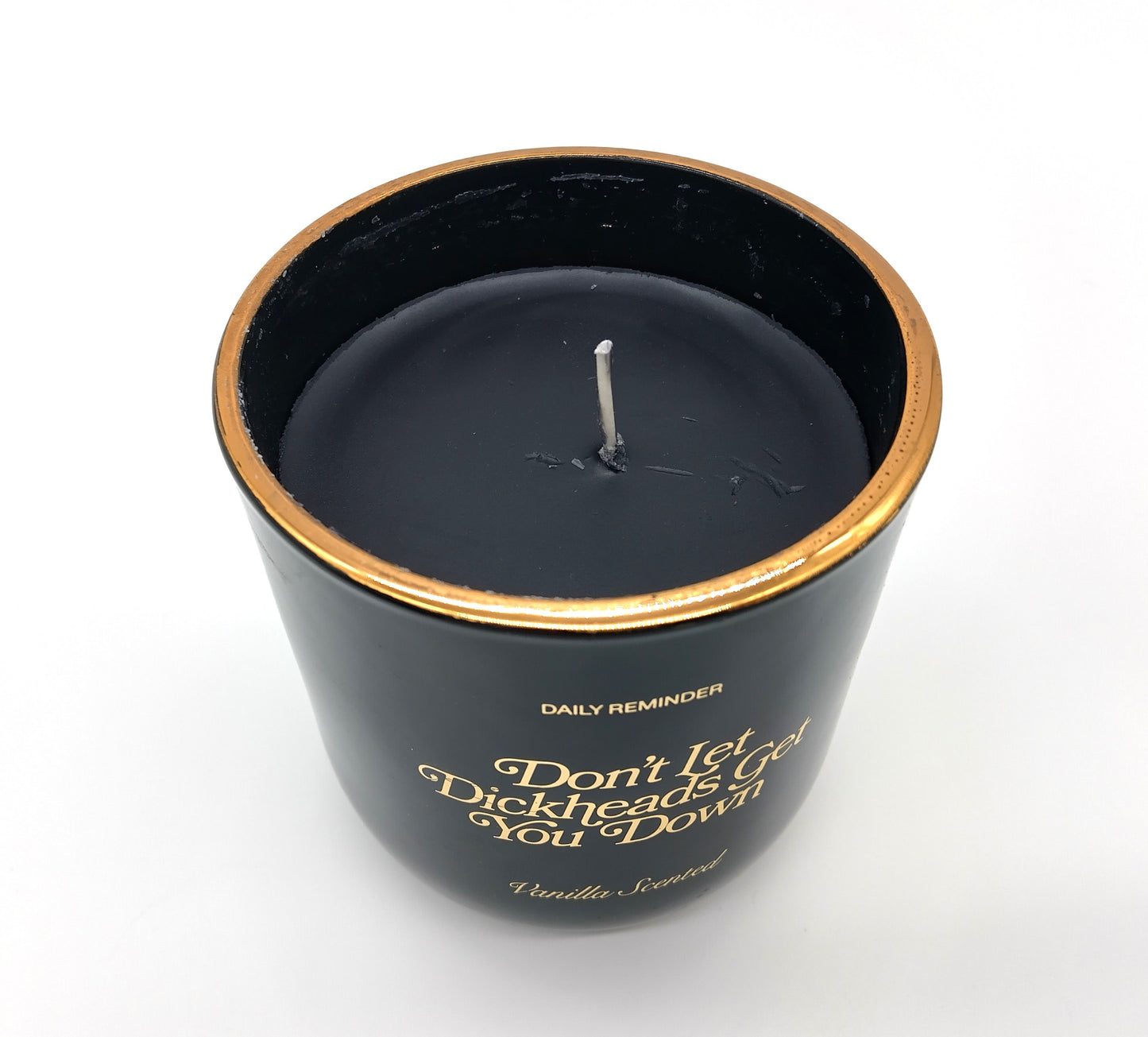 Daily Reminder Candle. Black.  Enhance your daily routine with the Daily Reminder Candle.