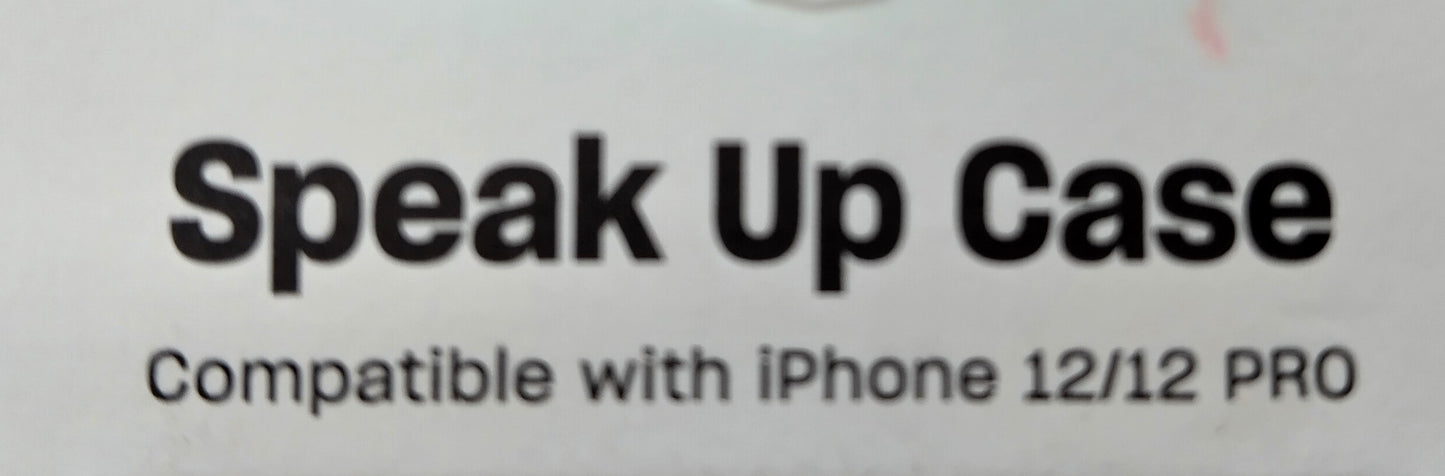 Speak Up Case. iPhone 12-12 PRO. Purple. Combining style, protection, and functionality, this case is the perfect accessory for your phone.