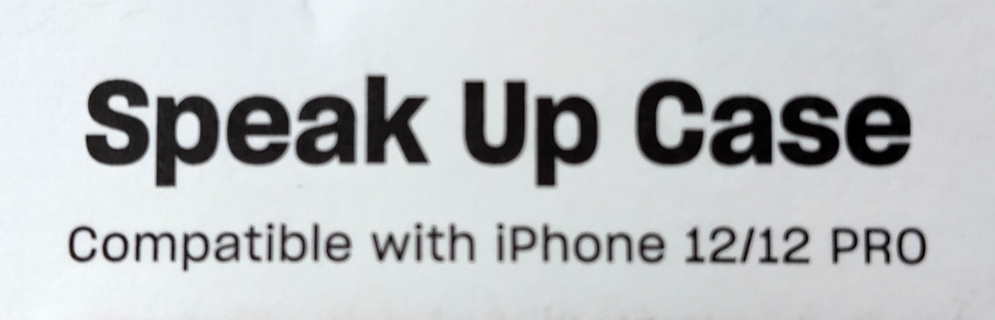 Speak Up Case. iPhone 12-12 PRO. Pink. Combining style, protection, and functionality, this case is the perfect accessory for your phone.