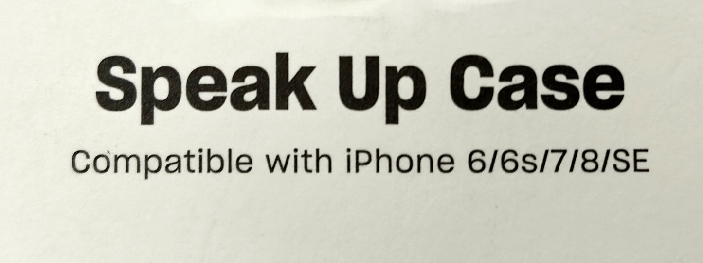 Speak Up Case. iPhone 6-6s-7-8-SE. Combining style, protection, and functionality, this case is the perfect accessory for your phone.