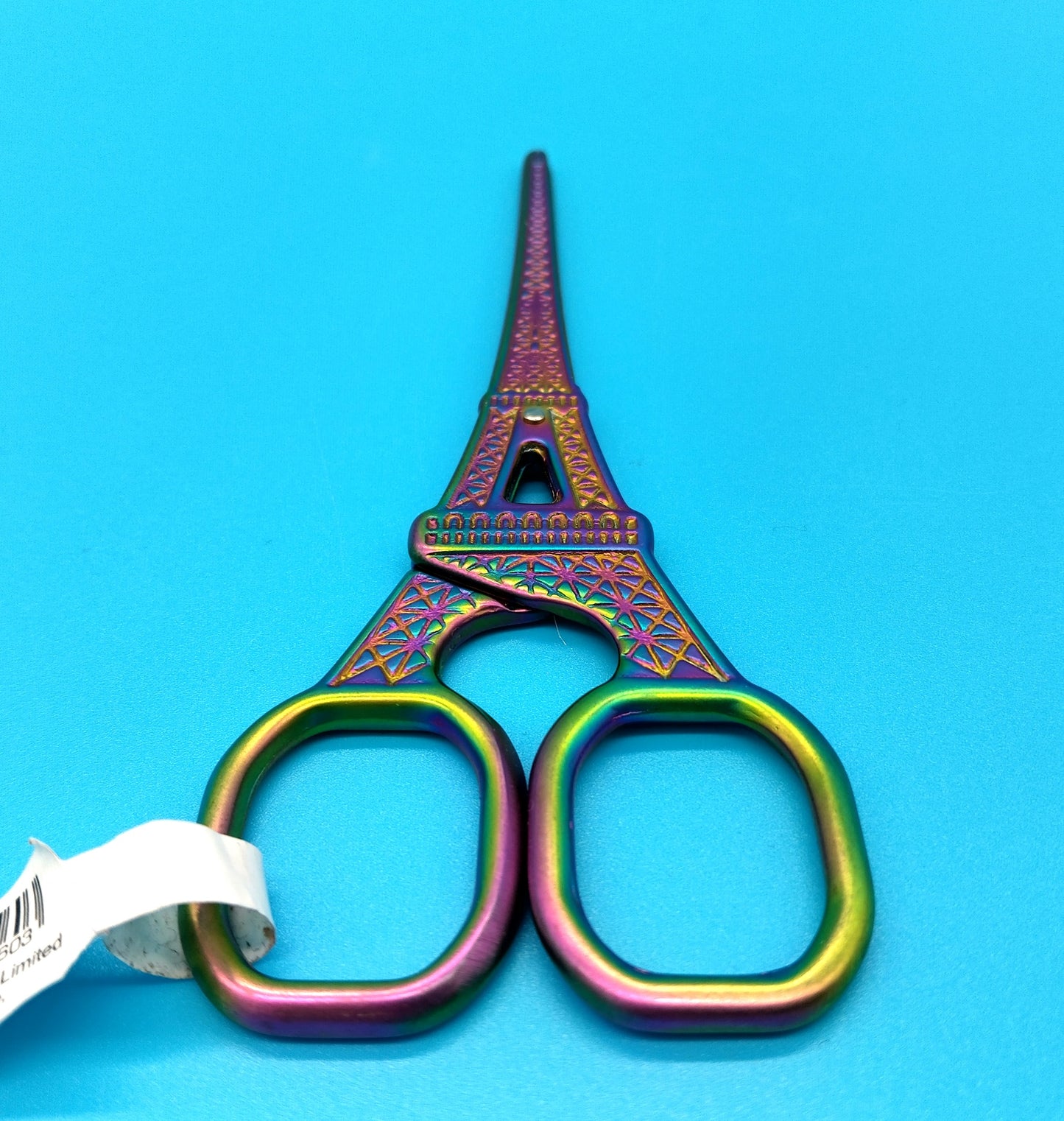 Eiffel Tower Scissors. Add a touch of elegance to your craft projects with our Eiffel Tower Shaped Stainless Steel Embroidery Scissors.