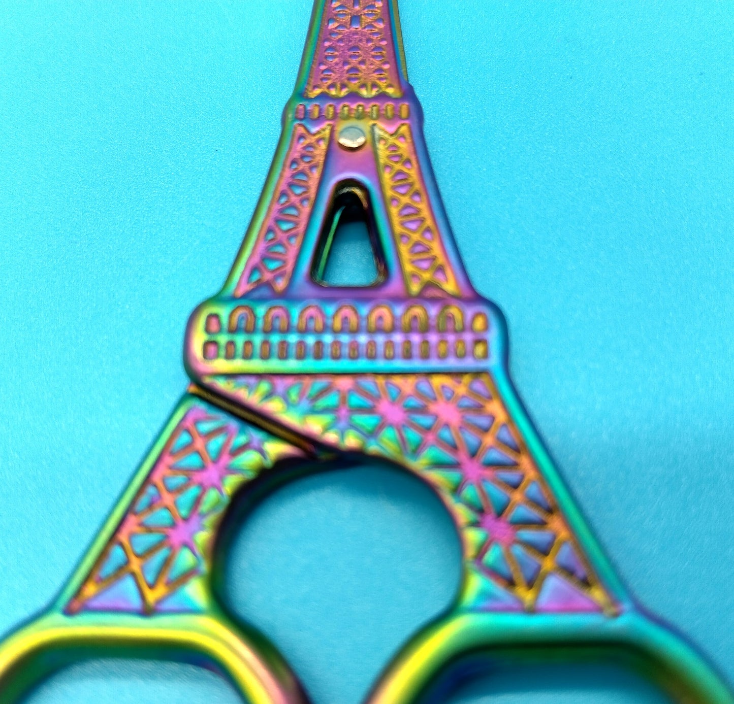 Eiffel Tower Scissors. Add a touch of elegance to your craft projects with our Eiffel Tower Shaped Stainless Steel Embroidery Scissors.