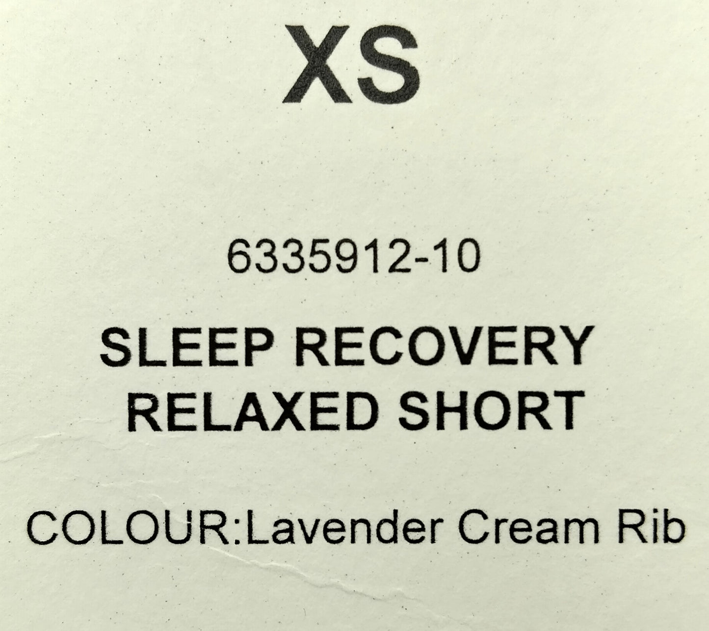 Sleep Recovery Relaxed Short. Size XS. Enjoy the perfect combination of comfort, style, and versatility.