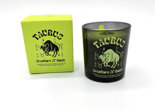 Zodiac Candle. TAURUS. Add a touch of celestial beauty to your home with our Taurus Zodiac Candle.