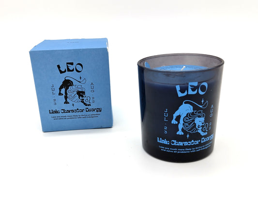 Zodiac Candle. LEO. Illuminate your space with the majestic charm of our Leo Zodiac Candle.