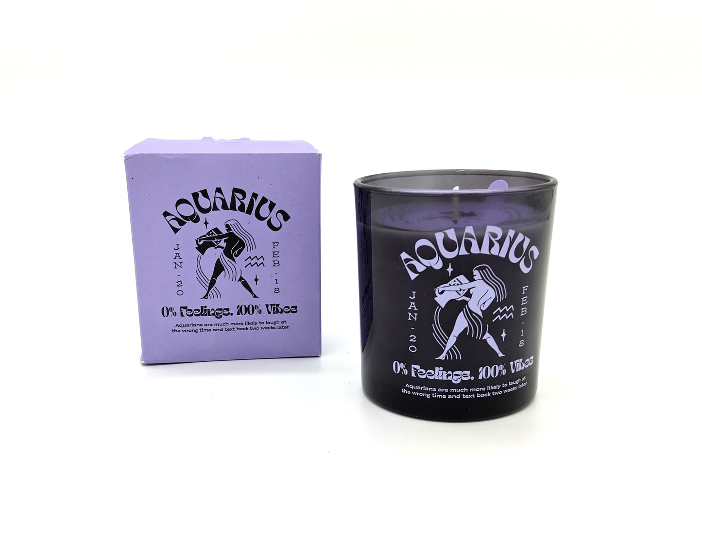 Zodiac Candle. AQUARIUS. Illuminate your space with the celestial charm of our Aquarius Zodiac Candle.