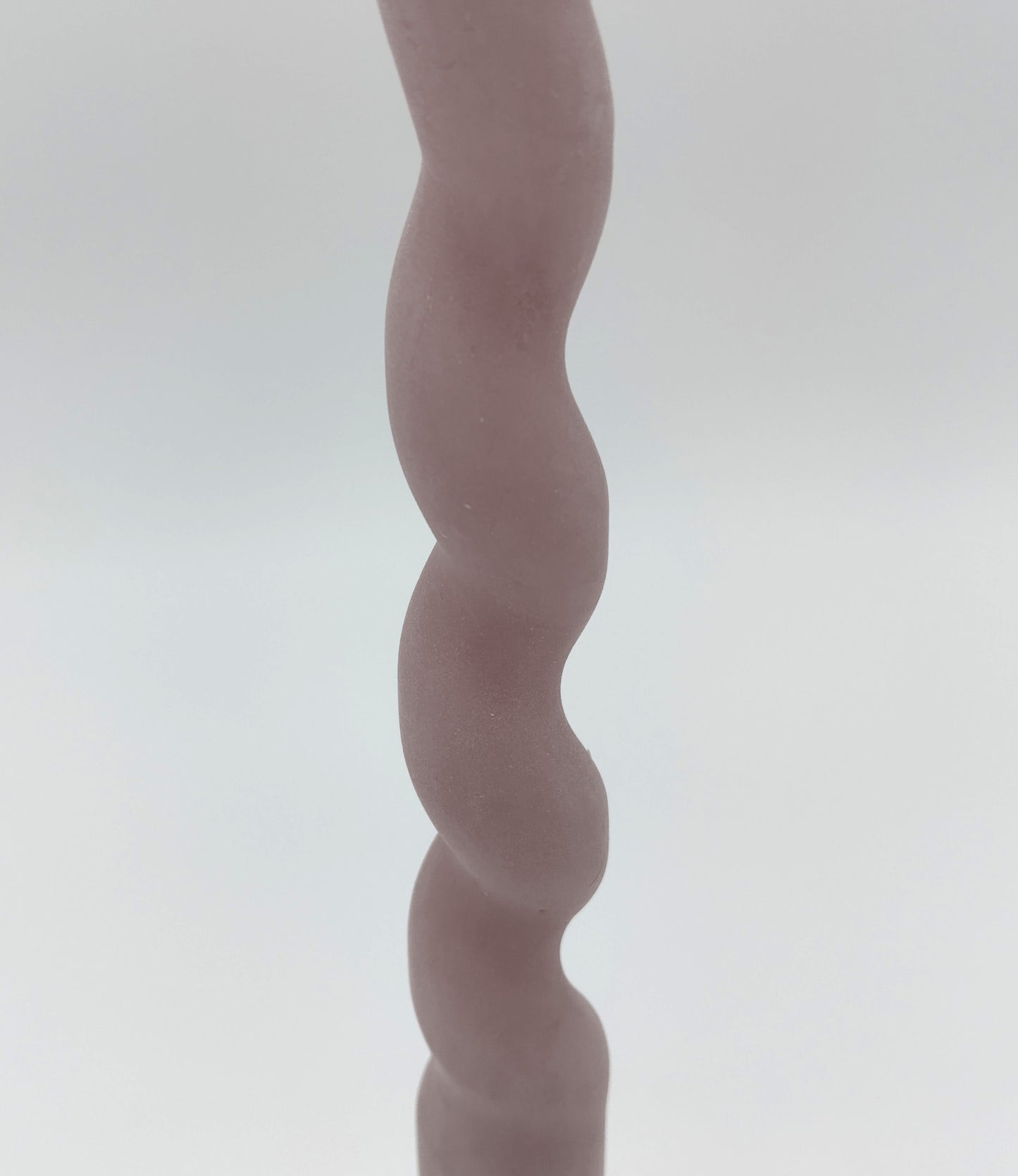 Twist Candle. Warm Grey Twist. Height 31cm. Perfect for creating a warm, inviting atmosphere in any room.