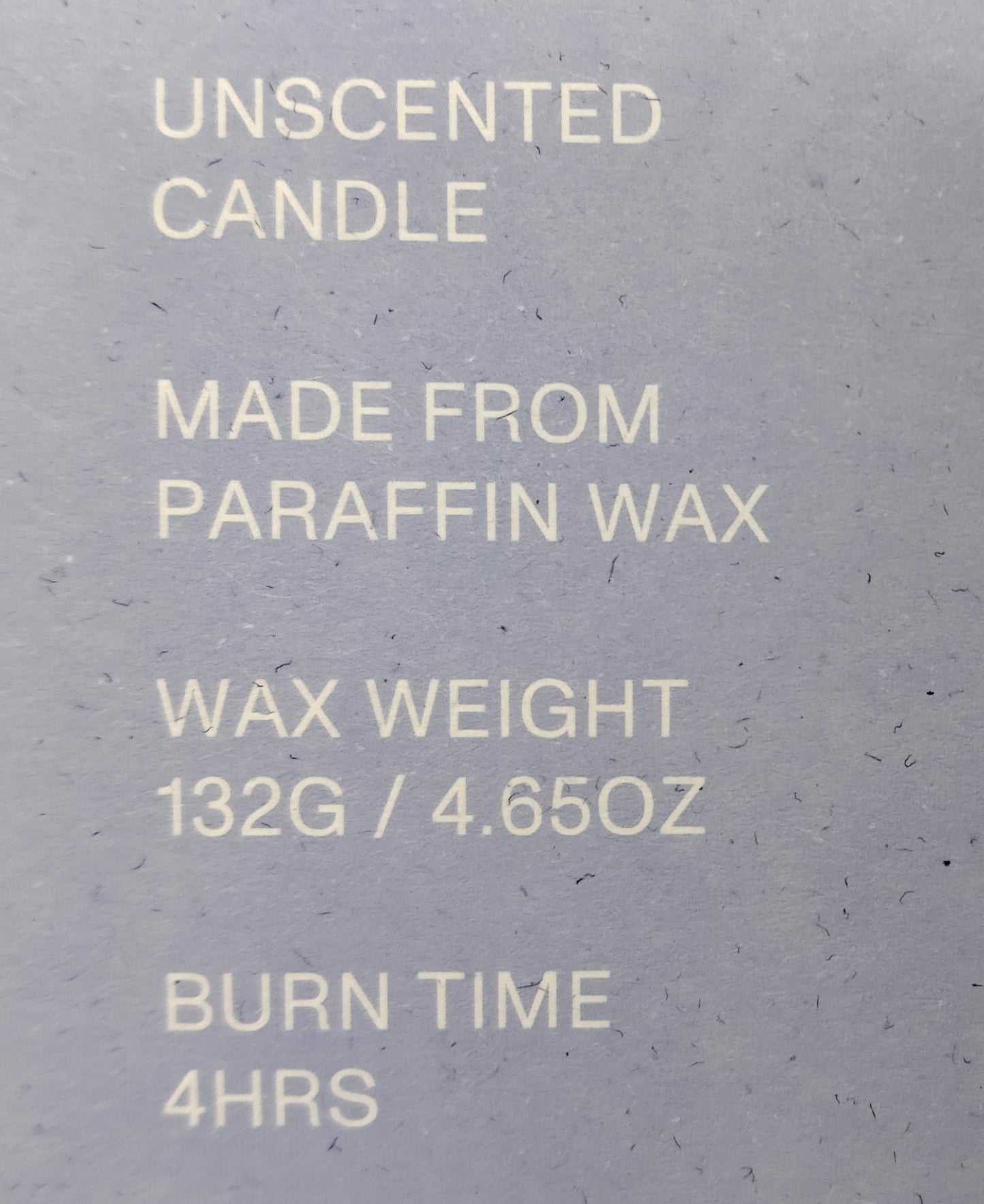 Twist Candle. Pale Lilac Twist. Height 31cm. Perfect for adding a decorative touch and creating a warm, inviting atmosphere.