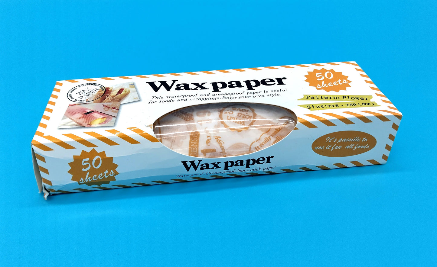 Wax Paper. 50 Sheets. Upgrade your food wrapping with our versatile and reliable Wax Paper.