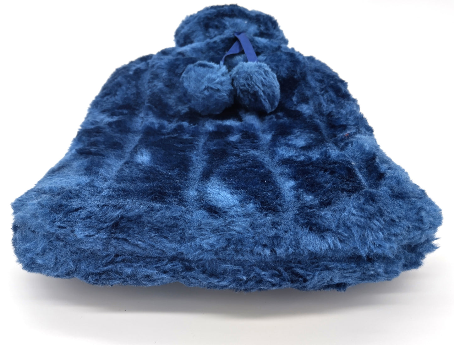 Cosy Faux Fur Hot Water Bottle. 2L.  Transform your cold nights into a warm, cosy haven with the Luxury Cosy Faux Fur Pom Pom Hot Water Bottle. W