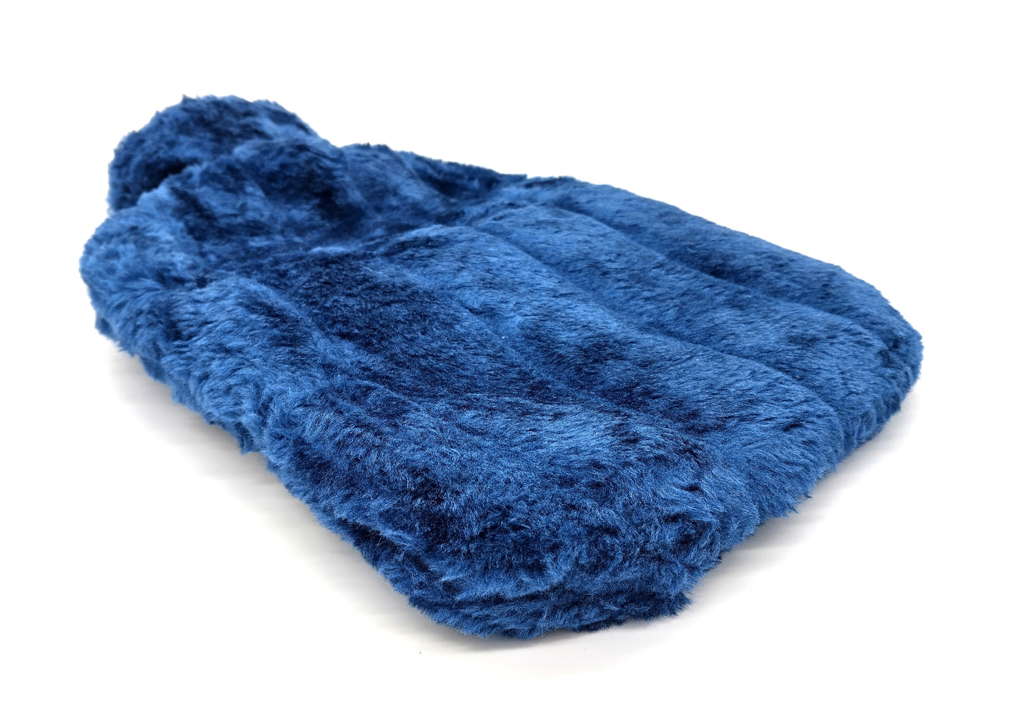 Cosy Faux Fur Hot Water Bottle. 2L.  Transform your cold nights into a warm, cosy haven with the Luxury Cosy Faux Fur Pom Pom Hot Water Bottle. W