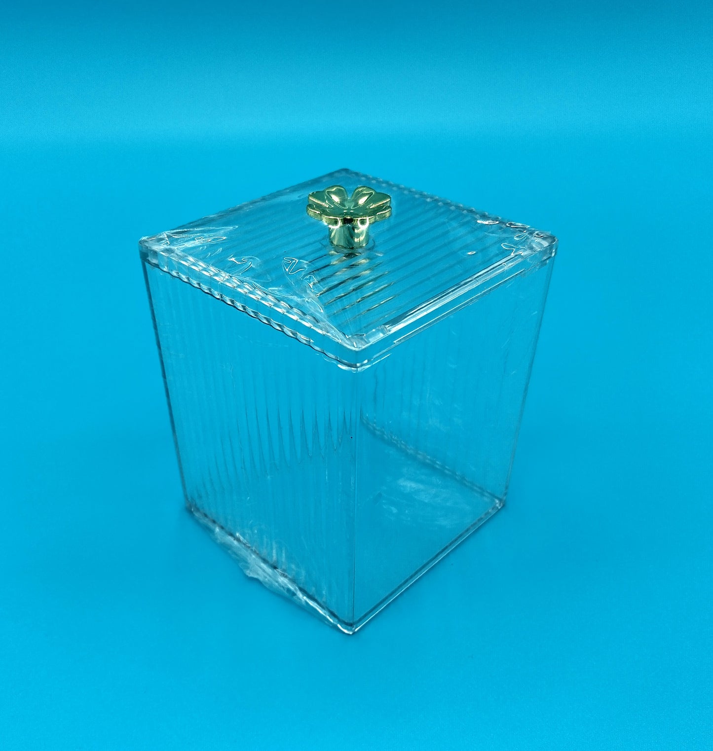 Cotton Ball Holder.  Upgrade your storage solutions with our Cotton Ball Holder - Clear Organizer Box.