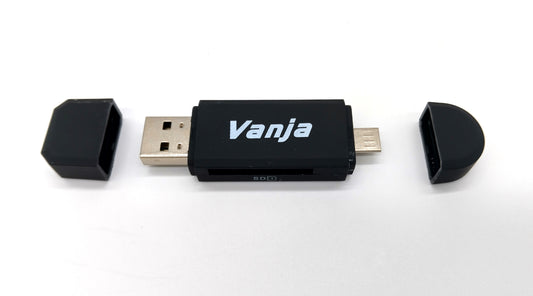 VANJA USB Card Reader. Perfect for anyone needing quick and efficient access to their SD and Micro SD cards.