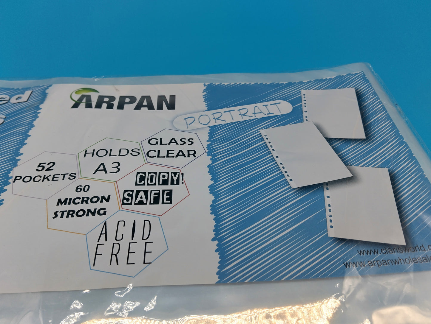 ARPAN A3 Plastic Folders Pack of 52.   Ideal for Offices, Professionals, and School Kids.