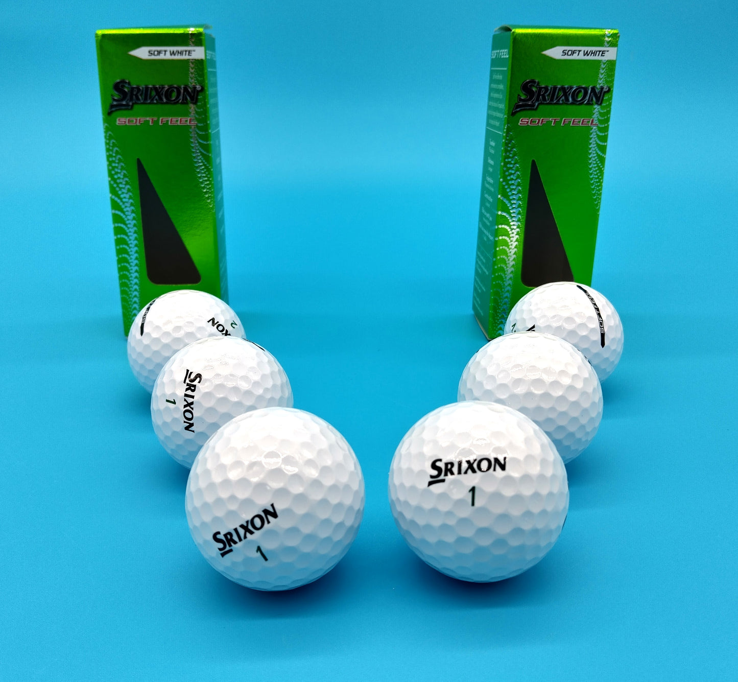 SRIXON Golf Balls. 6 Pcs. Perfect for golfers seeking high performance, durability, and improved accuracy.